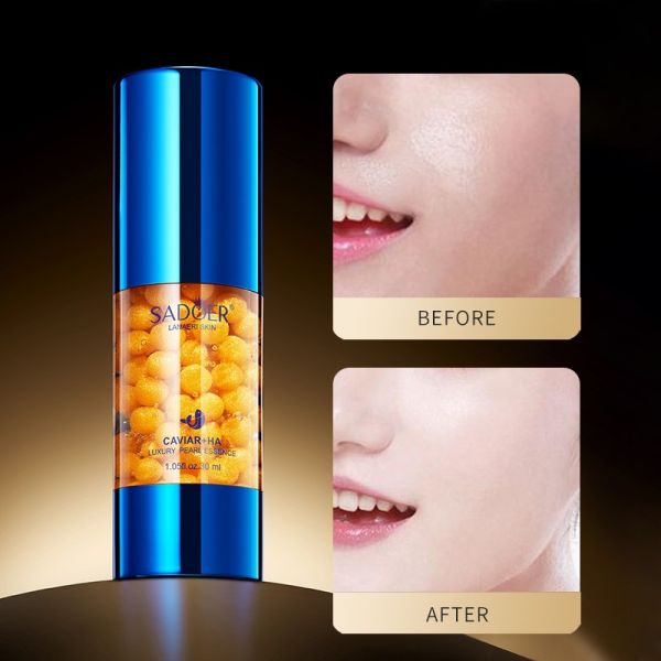 SADOER Rejuvenating facial serum with caviar extract and hyaluronic acid, 30g.